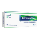 Периндоприл (табл. п. плен. о. 8 мг № 90) Изварино Фарма ООО г. Москва Россия