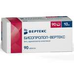 Бисопролол-Вертекс (табл. п. плен. о. 2.5 мг № 90) Вертекс АО г. Санкт-Петербург Россия