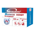 Железа хелат Югмедфарм (капсулы 300 мг №60) Югмедфарм ООО - Россия