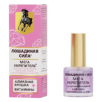 Лошадиная Сила Мегаукрепитель Лак для ногтей с Алмазной крошкой кальцием витаминами A  и B5 (10 мл) Октопас ООО - Россия