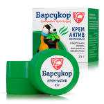Барсукор Крем-Актив с барсучьим жиром, ментолом и эвкалиптом массажный (25 г) РКосметик ООО - Россия