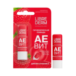 Либридерм Аевит Помада гигиеническая питательная Дикая клубника (4 г) Librederm Aevit БиофармЛаб ООО - Россия