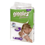 Giggles Premium Newborn Гиглс Премиум Нью Беби Подгузники 1 детские (2-5 кг №56) Винчлер Саглык Урюнлери Сан. Ве Тид. А. Ш Sevincler Saglik Urunleri Турция
