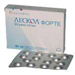 Лескол форте Аннул. (табл. пролонг. действ. 80 мг 28 шт) Новартис Фармасьютика С.А Испания
