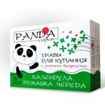 Панда Panda Календула, Ромашка, Череда Травы для купания с раннего возраста (фильтр-пакет 5,0 г №8) Фарм-Продукт ООО - Россия