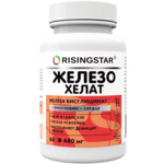 Ризингстар Risingstar Железо хелат (капсулы 480 мг N60) Жива Продукт Про ООО -Россия