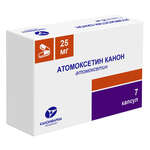 Атомоксетин Канон (капсулы 25 мг № 7) Канонфарма продакшн ЗАО, Московская обл., Щелково Россия