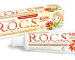 Рокс R.O.C.S. Kids Кидс Зубная паста для детей 3-7 л Барбарис без фтора (45 г) ЕвроКосМед ООО - Россия