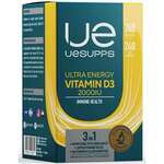 УЕСАППС Uesupps Ультра Энерджи Витамин D3 (Д3) 2000 МЕ (капсулы мягкие №240) Ultra Energy Supplements Trading L.L.C. ОАЭ