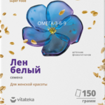 Витатека Vitateka Лен белый семена (150 г.) Биокор ООО-Россия