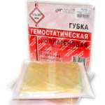 Губка гемостатическая коллагеновая кровоостанавливающая 50х50 мм (1 шт.) Россия Белкозин - Лужский завод ОАО