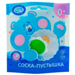 Соска пустышка латекс Ромашка (без кольца) 0+ тип 2 исп. А (1 шт. уп.инд.) Пласт МО ООО Россия
