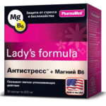 Леди-С Формула Lady's Formula Антистресс+Магний В6 (капсулы 870 мг N30) Kelker Pharma Inc.США/упак. БиоВид ООО Россия