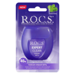 Рокс Эксперт R.O.C.S. Expert Clean Зубная нить тонкая вощеная с ароматом мяты (40 м) Орапро ООО - Россия