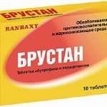 Брустан (табл. п. плен. о. 400 мг+325 мг № 10) Сан Фармасьютикал Индастриз Лтд Индия