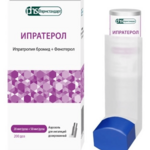 Ипратерол (аэрозоль для ингаляций дозированный 20 мкг/доза + 50 мкг/доза доз № 200 баллон (1) 59.996 мг) Фармстандарт-Лексредства ОАО г. Курск Россия