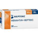 Мемантин-Вертекс (табл. п. плен. о. 20 мг № 30) Вертекс АО г. Санкт-Петербург Россия