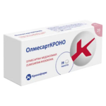 ОлмесартКРОНО (табл. п. плен. о. 20 мг № 28) Канонфарма продакшн ЗАО, Московская обл., Щелково Россия