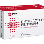 Питавастатин Велфарм (табл. п. плен. о. 2 мг № 90) Велфарм-М ООО г. Москва Велфарм ООО г. Курган Россия