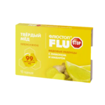 Флюстоп Твердый мед Медовые леденцы с лимоном и имбирем (леденцы 3 г №10) Эркафарм Хани Вэй ООО - Россия