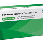 Фолиевая кислота Реневал (таблетки 1 мг № 120) Обновление ПФК АО г. Новосибирск Россия