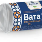 Вата хирургическая стерильная медицинская (25 г рулон) Амелия AMELIA Гигровата-Санкт-Петербург АО-Россия