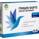 Глицин Форте 500 мг со вкусом вишни М Актив (таблетки 1180 мг N30) Витамир Vitamir Квадрат-С ООО - Россия