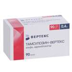 Тамсулозин (капсулы пролонг. высв. 0.4 мг № 90) Вертекс АО г. Санкт-Петербург Россия