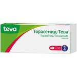 Торасемид-Тева (таблетки 5 мг № 30) Плива Хрватска д.о.о. Республика Хорватия