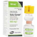 Солу-кортеф (лиофилизат для приготовления раствора для внутривенного и внутримышечного введения 100 мг флакон двухъемкостный N1) Пфайзер МФГ. Бельгия Н.В - Бельгия