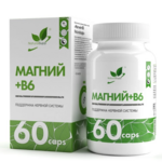 Натуралсупп Naturalsupp Магний+В6 (капсулы 650 мг №60) Натуральные добавки ООО (г. Пермь)-Россия