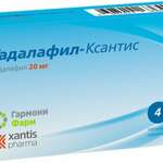 Тадалафил Ксантис (табл. п. плен. о. 20 мг № 4) ГармониФарм Алси Фарма АО [г.Киров]  Россия