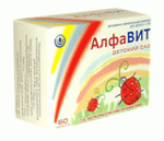 АлфаВИТ Детский сад (таблетки жевательные N60) ООО Внешторг Фарма, ЗАО Аквион - Россия г. Москва