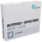 Ибупрофен+Парацетамол (табл. п. плен. о. 400 мг+325 мг № 10) Атолл ООО Озон ООО г. Жигулевск Россия