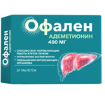 Офален Адеметионин 400 мг (таблетки №30) Мирролла ООО-Россия