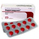 Ферроградумет (таблетки покрытые оболочкой 325 мг N30) Великобритания Abbott Laboratories