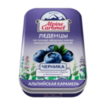 Альпийская карамель Alpine Caramel Леденцы детские с медом и витамином С вкус Черники (53 г) Плантико ООО - Россия