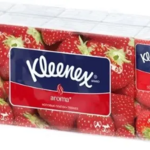 Клинекс Kleenex Платочки носовые Клубника (№10х10 уп. спайка) Вайда Папир Vajda Papir Венгрия