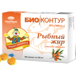 Рыбный жир с маслом облепихи (капсулы 330мг N100) БиоКонтур Полярис ООО (г. Мурманск) - Россия