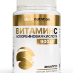 Atech Nutrition Атеч Нутришн Витамин С Аскорбиновая кислота 900 мкг (капсулы 1120 мг №30) Арсенал Атлета ООО - Россия