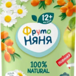 Фрутоняня Пюре из Яблок и Облепихи с Ромашкой 12+ (90 г.) Прогресс АО-Россия