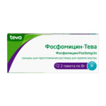 Фосфомицин-Тева (гранулы для приг. р-ра для приема внутрь 3 г № 2 пакет 8 г) Тева Фармацевтические Предприятия Лтд Израиль Адифарм ЕАД Болгария
