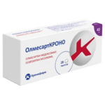 ОлмесартКРОНО (табл. п. плен. о. 40 мг № 28) Канонфарма продакшн ЗАО, Московская обл., Щелково Россия
