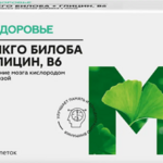Гинкго билоба с глицином и витамином В6 (таблетки 300 мг N60) Магнит Здоровье Грин Сайд ООО - Россия
