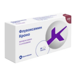 Флувоксамин Кроно (табл. п. плен. о. 100 мг № 30) Канонфарма продакшн ЗАО, Московская обл., Щелково Россия