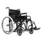 Кресло-коляска механическая инвалидная с увеличенной шириной сиденья (сиденье 56 см) Base 125 Ortonica Ортоника Китай