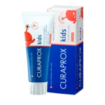Курапрокс Кидс Curaprox Kids Зубная паста детская с первого зуба вкус Клубники без фтора 0+ (60 мл) Кураден Curaden International - Швейцария