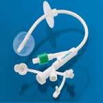 Гастростомическая трубка для энтерального питания 0100-12LV, 3х-ходовая, 100% силикон, 12Ch, балон 5мл, длина 170мм (KC G-tube) Kimberly-Clark - США