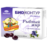 Рыбный жир с экстрактом черники БиоКонтур (капсулы 600мг N50) Полярис ООО (г. Мурманск) - Россия