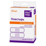 Медхелп Medhelp Лейкопластырь Пластырь бактерицидный (1.9х7.2 см №20 шт.) воздухопроницаемый влагостойкий  Wayson Medical Co. Китай